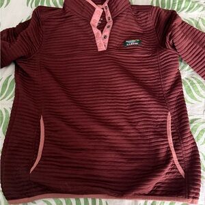L.L. Bean Women’s Airlight Burgundy Knit Pullover